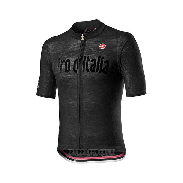 2022 Fahrradbekleidung Giro D'italia Shwarz Trikot Kurzarm und Tragerhose